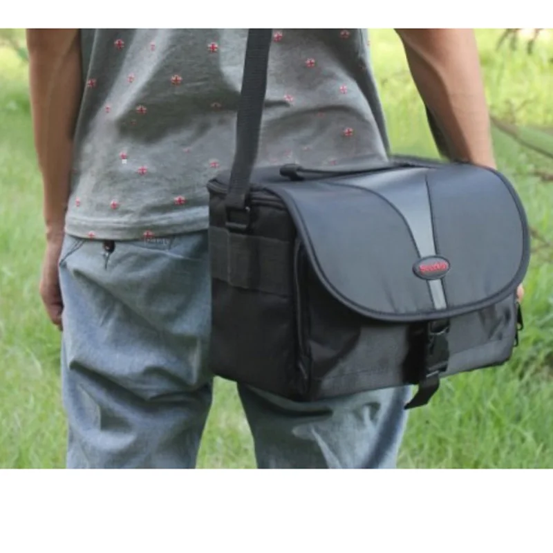 Roadfisher большая винтажная Холщовая Сумка на плечо для камеры переноски цифровой