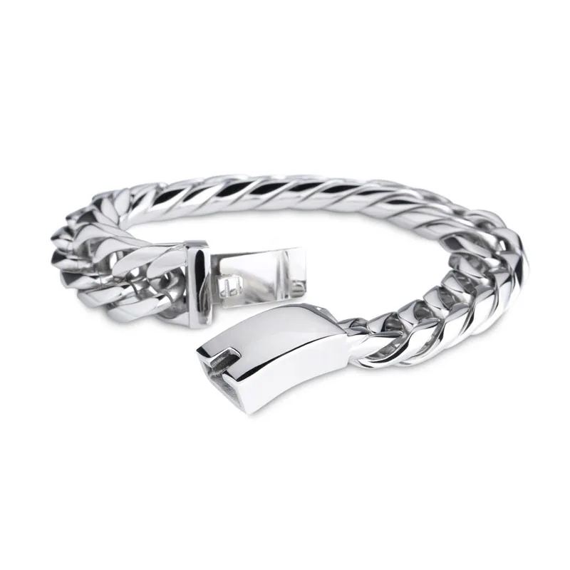 

fashion friendship men bracelet stainless steel jewelry plain sterling silver men's bangle cuff bracelet
