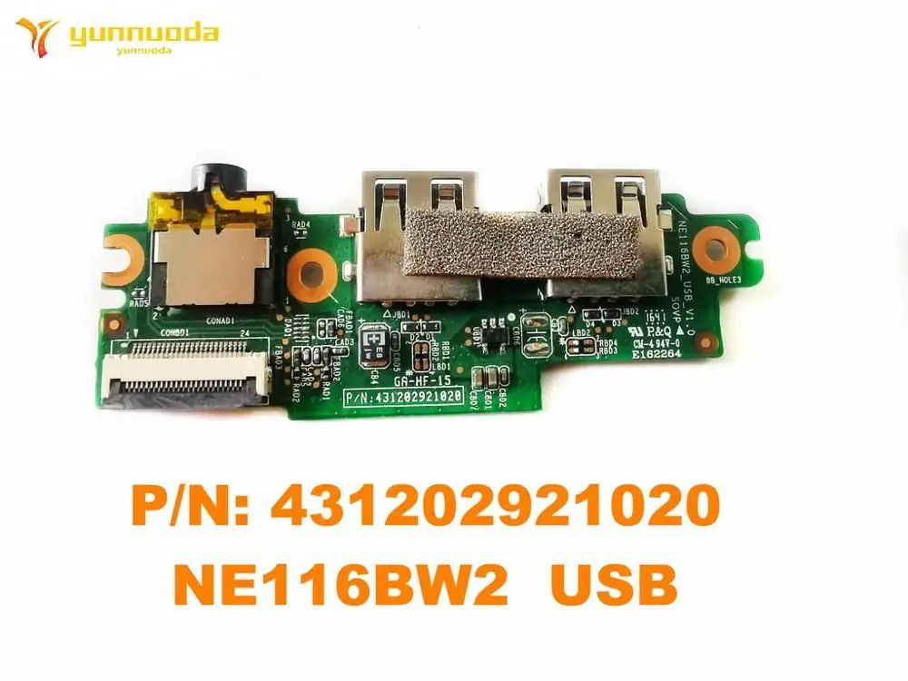 Оригинальный аудиоразъем для Lenovo ideapad 110 USB плата PN 431202921020 NE116BW2 испытано хорошее