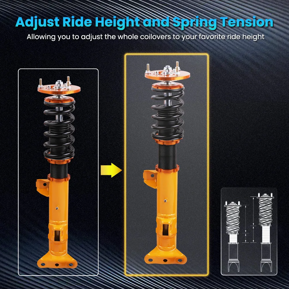 2 front + rear shocks Coilover Kit Shock Absorbers for BMW 3 Series E36 320i | Автомобили и мотоциклы