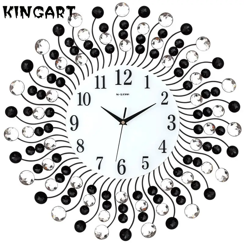 Современные дизайнерские настенные часы для гостиной 3d Роскошные