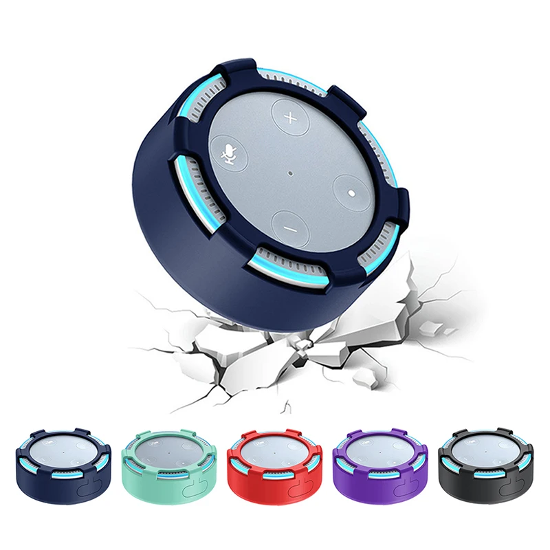 Силиконовый чехол для колонок Amazon Echo Dot 2 защитный с функцией Bluetooth защитой от пыли