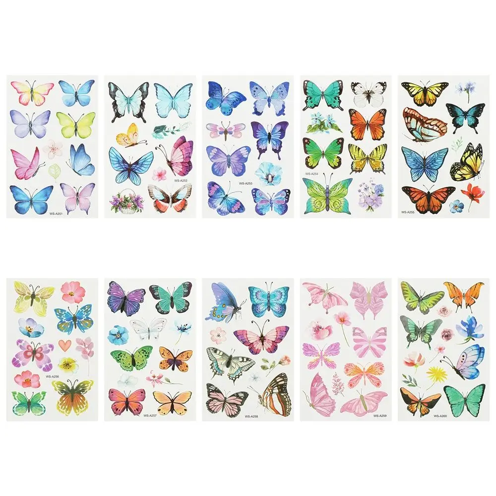 

Body Stickers Cute Pattern Butterfly Temporary Tatoos Fake Tattoo Waterproof For Kids|Boys Girls|Children Toddler Teens