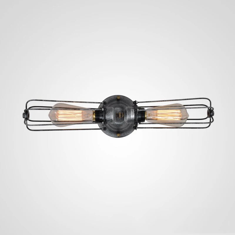 Настенная лампа светильник для коридора настенный из кованого железа с двойной