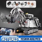 Литая модель экскаватора, строительные блоки, детские игрушки, рождественские подарки 9800