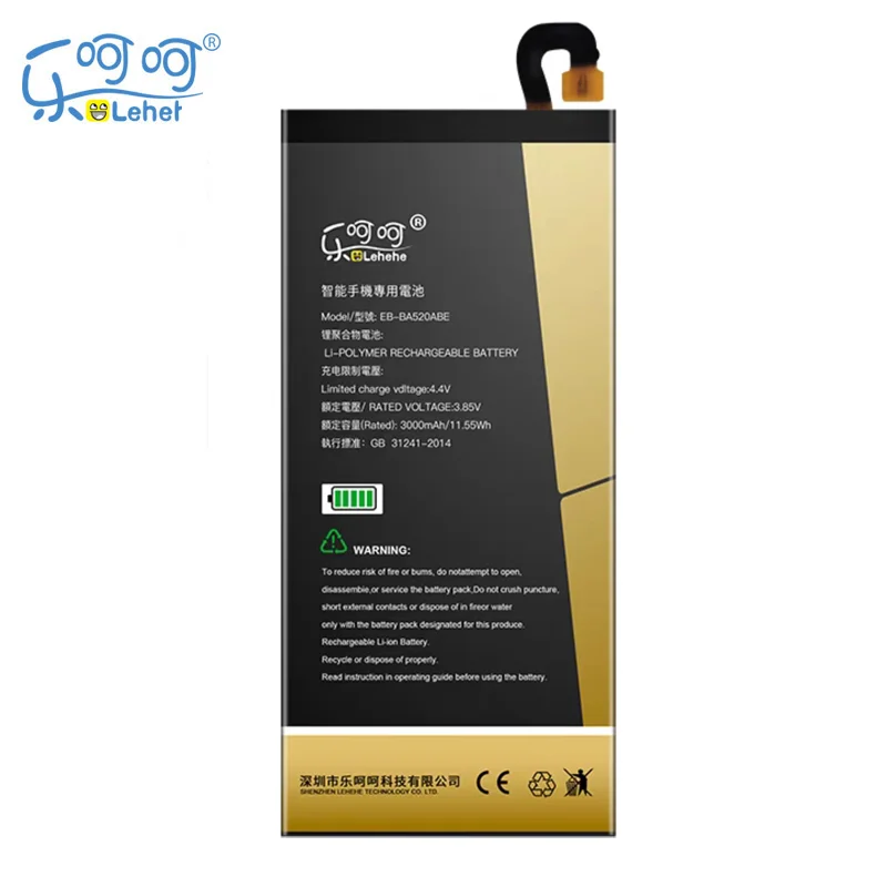 

Original LEHEHE EB-BA520ABE for Samsung Galaxy 2017 Edition A5 2017 A520F SM-A520F 3000mAh Replacement Batteries Tools Gifts