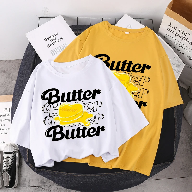 Летняя новая футболка в стиле Харадзюку с изображением альбома масла женская