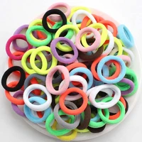 50pclot kids candy color hair rope elastic scrunchie hair bands mini hair rings rubber band for girls princess hair accessories