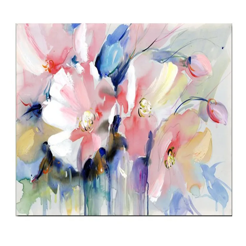 

Europe and the United States Canvas adornment picture Fashion Flowers Colorful Draw core Personality Spray Painting Home Decor