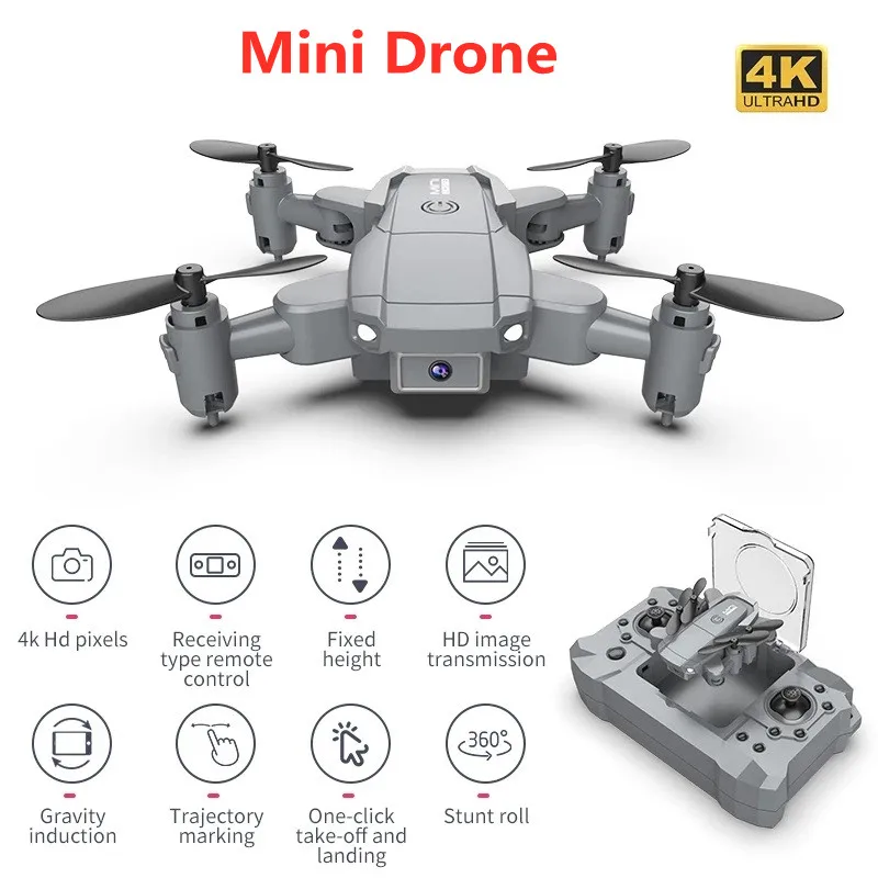 

New Mini Drone 4K HD Camera WiFi FPV Air Pressure Altitude Hold Foldable Quadcopter 12 minutes flight RC Drones Toy