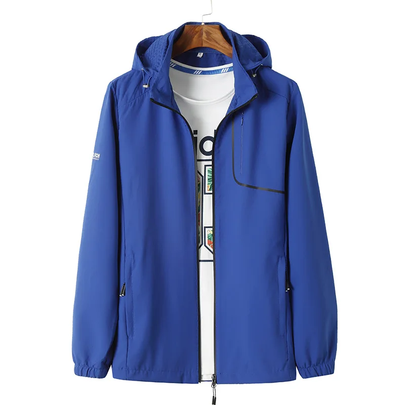 

Fat detachable hooded jacket windbreaker jacket men's plus fat plus size loose fashion autumn clothes
