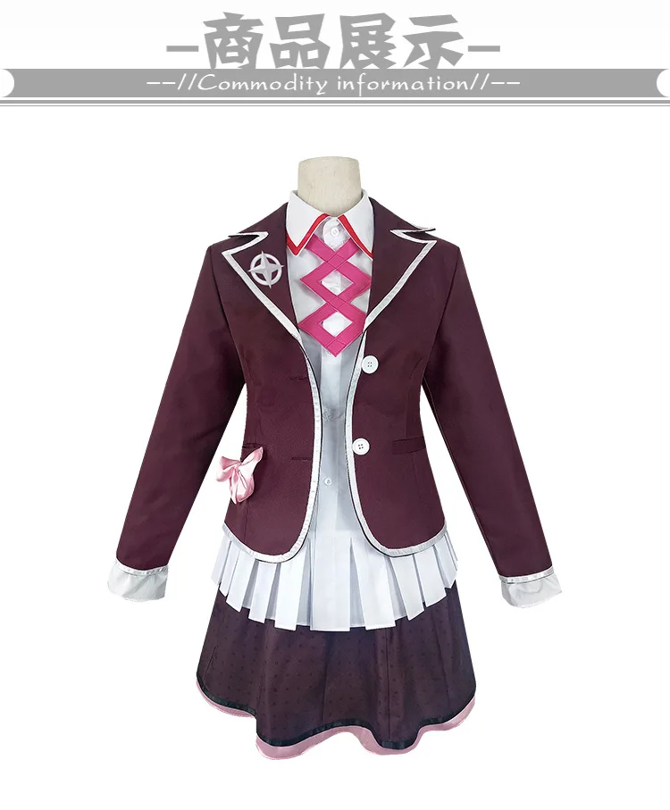 

Kotoko Utsugi Cosplay Zettai Zetsubo Shojo: Danganronpa Another Episode Kotoko Costume Full Set JK Uniform Cosplay Costume