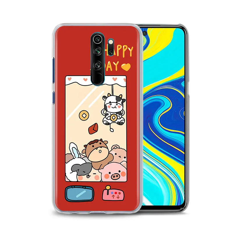 

Cartoon Cow Phone Case For Xiaomi Redmi Note 9S 10 Pro Max 9T 8 8T 9 Pro 8A 7 7A 9A 9C Hard PC Back Cover Shell Coque Capa