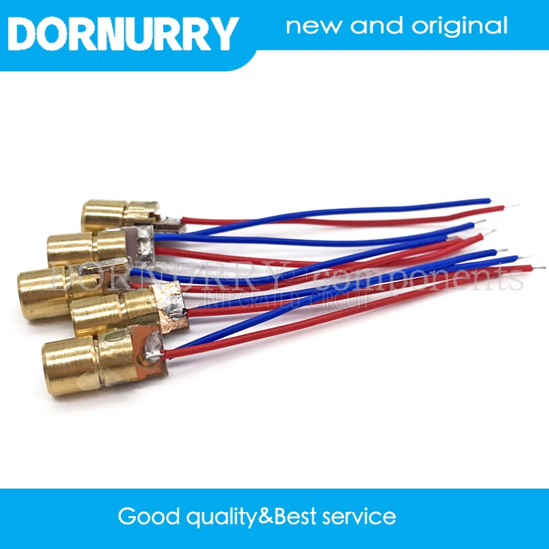 

10 шт., 10P, 3 в, 650 нм, 5 мВт, регулируемая лазерная указка с Красной Медной головкой, Новинка