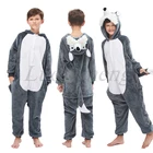Детская Фланелевая пижама с единорогом, для мальчиков и девочек 6, 8, 10 лет