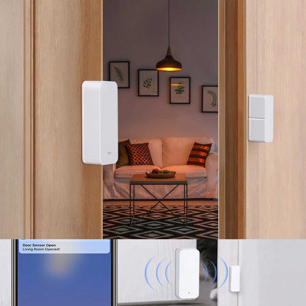 Смарт детекторы открытой/закрытой двери NEOCoolcam Tuya домашняя сигнализация с Wi Fi