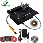 Настольная мини-пила 12-24 В, многофункциональная машина для резьбы по нефриту, модель сделай сам для хобби, режущий инструмент, двигатель 795, электрическая настольная пила 100 Вт