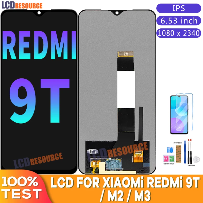 

ЖК-дисплей 6,53 дюйма для Xiaomi Redmi 9T, ЖК-дисплей с сенсорным экраном и дигитайзером в сборе для Redmi 9T, дисплей для Redmi M2 M3, экран