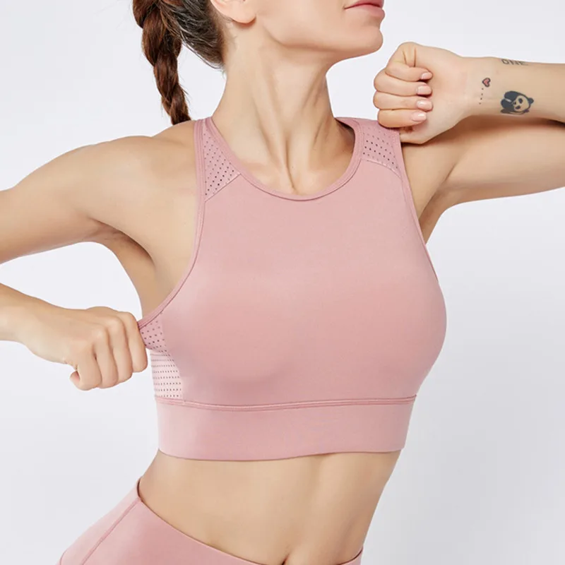 Ударопрочный сексуальный полый спортивный бюстгальтер топ женское нижнее белье