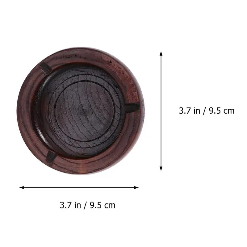 Creative Ashtray Solid Wood Craft Home Decoration Ornaments Bar Smoking Room Accessories (9.5*9.5*4.3cm) | Дом и сад