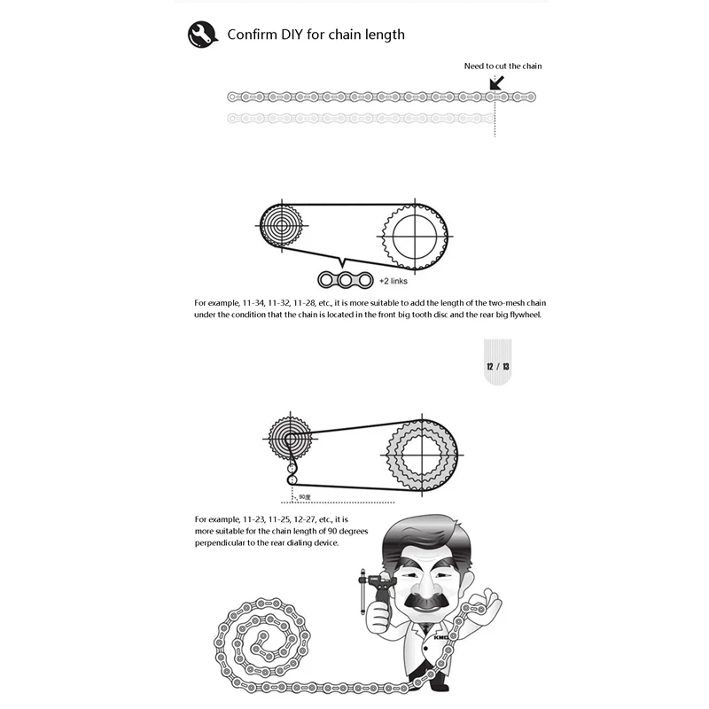 

KMC X12 Silver 12 Speed Mountain Bike Chain 126L 12S Chain with Magic Button for Bicycle Parts