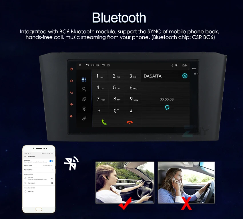 " ips Android 9,0 Авто gps радио для Avensis T25 2003 2004 2005 2006 2007 2008 аудио видео wi-fi-мультимедиа навигации TDA7850
