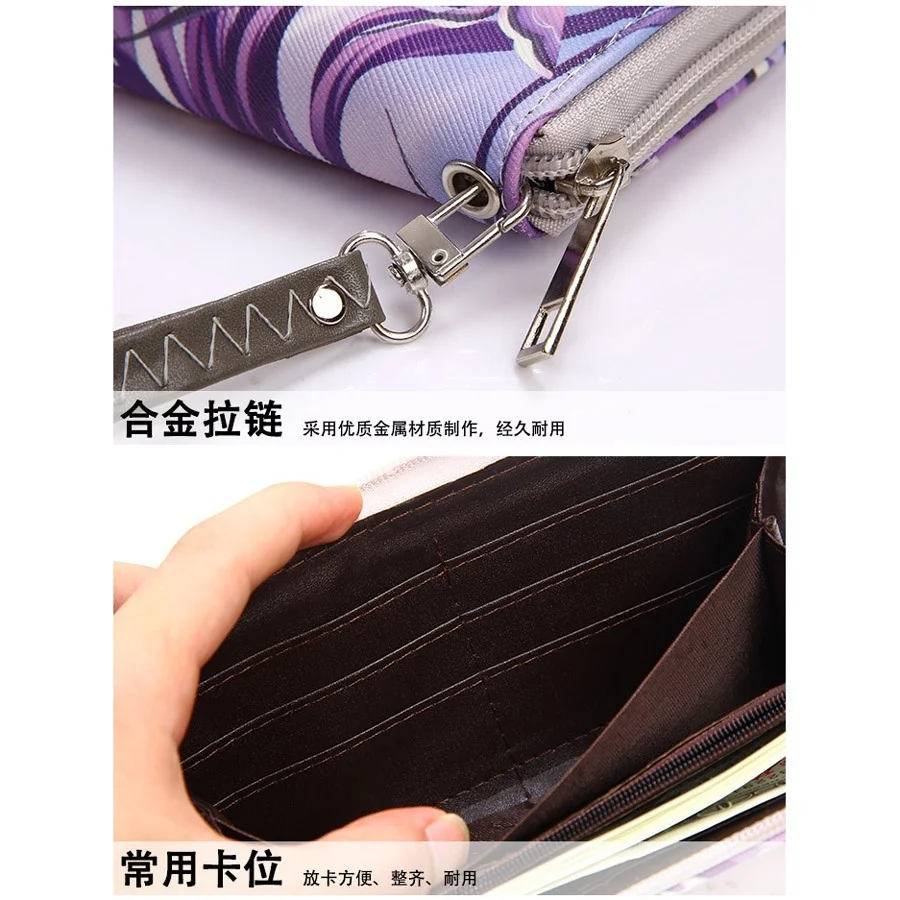 

Anime Assassination Classroom Korosensei Colorful Long Wallet With Internal Zipper Purse