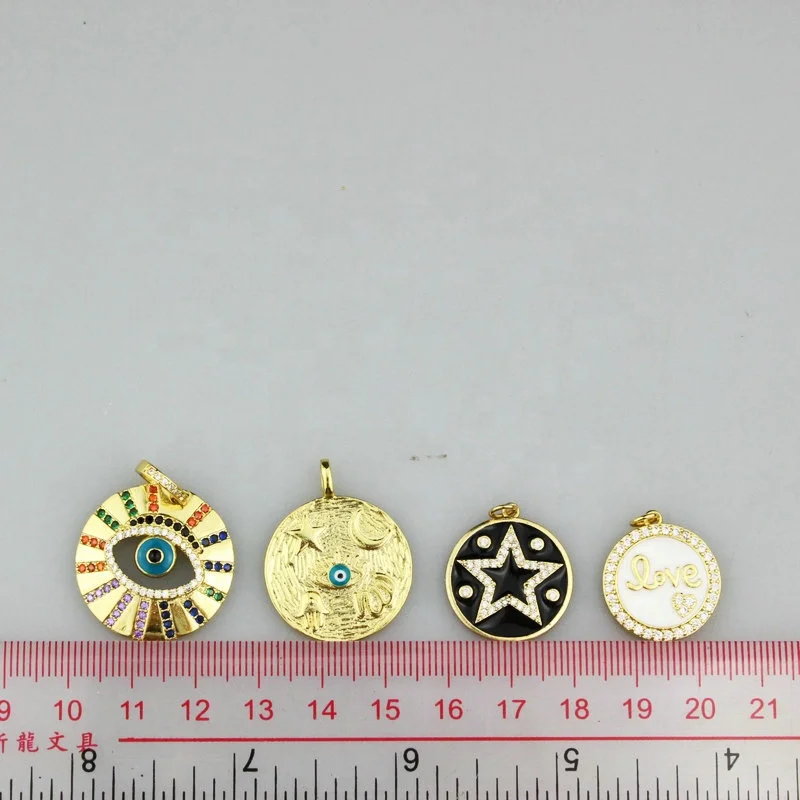 20 мм шт./лот Модный кулон с эмалью в форме глаза ожерелье/серьги/браслет ручной
