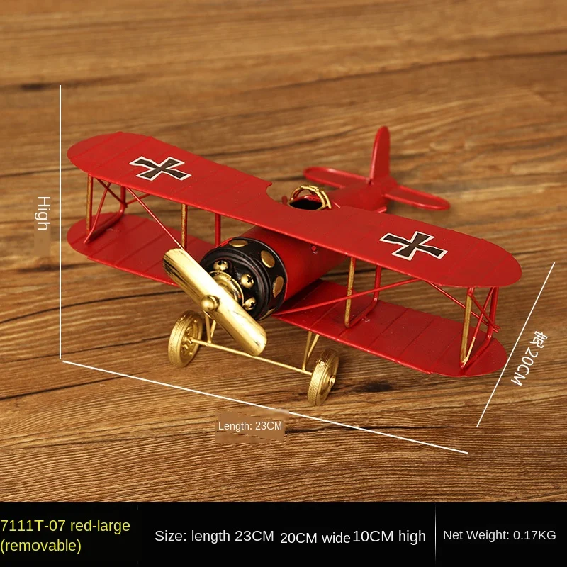 Забавная горячая красная Ретро модель индастриального самолета маленькие