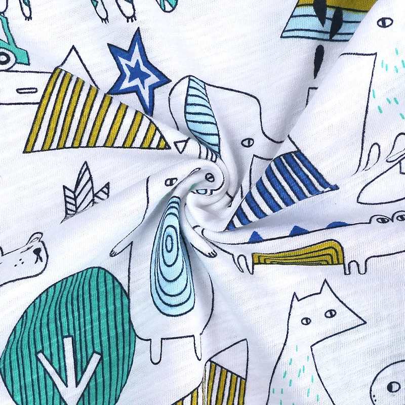 Комбинезон детский летний из бамбукового хлопка с коротким рукавом 2020 | Детская