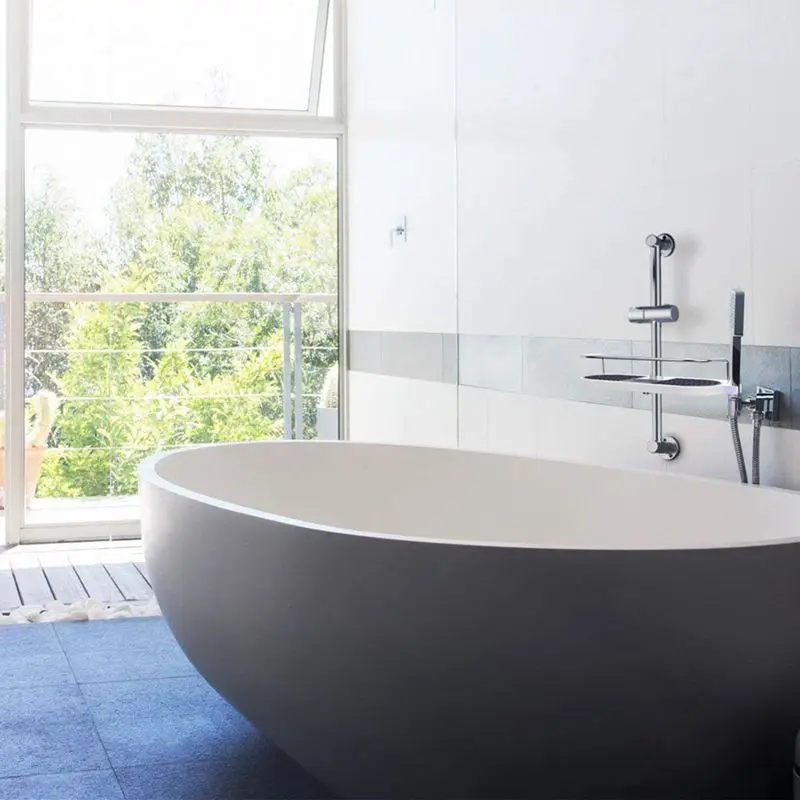 Полка для душа телескопическая регулируемая полка-органайзер ванной комнаты