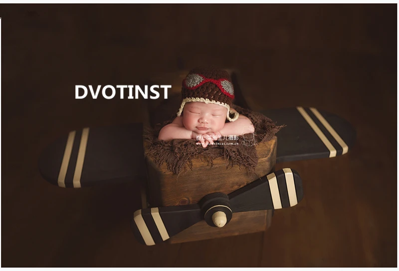 Dvotinst реквизит для фотосъемки новорожденных деревянный позирующий самолет