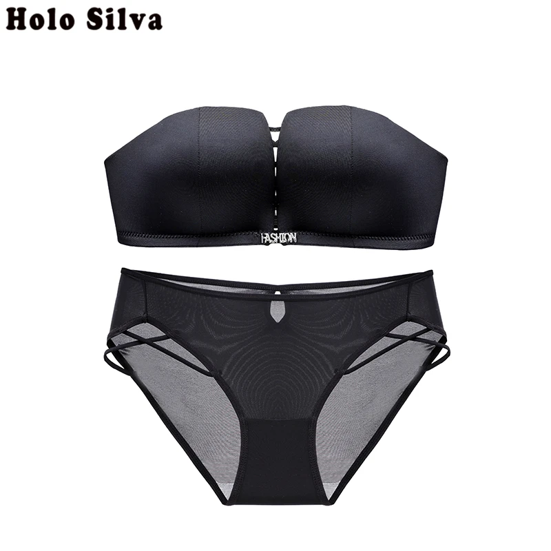 Женский бесшовный комплект с невидимым бюстгальтером без косточек удобный