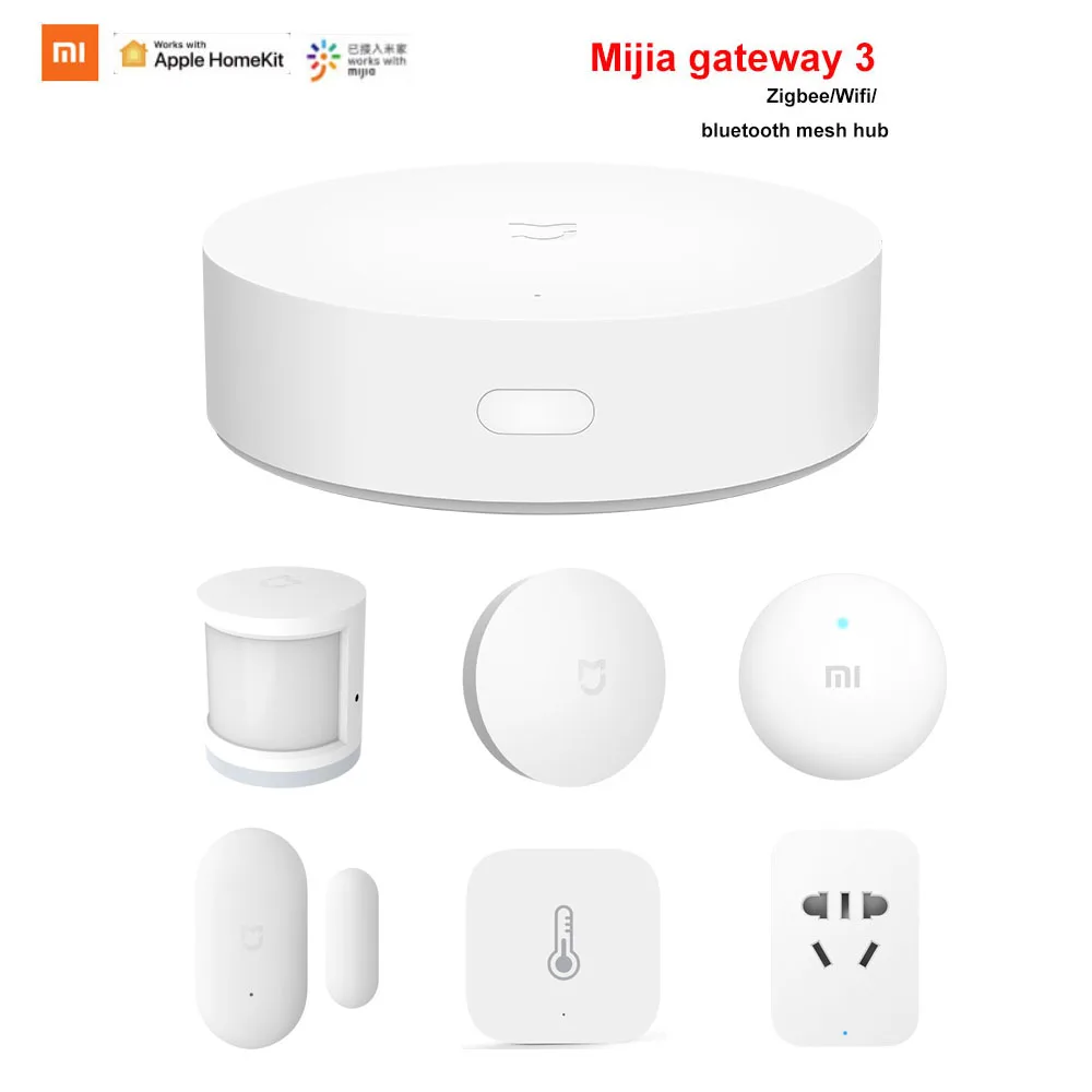 Набор для умного дома Xiaomi Mi Mijia Gateway 3 Zigbee датчик дверей и окон человеческого тела