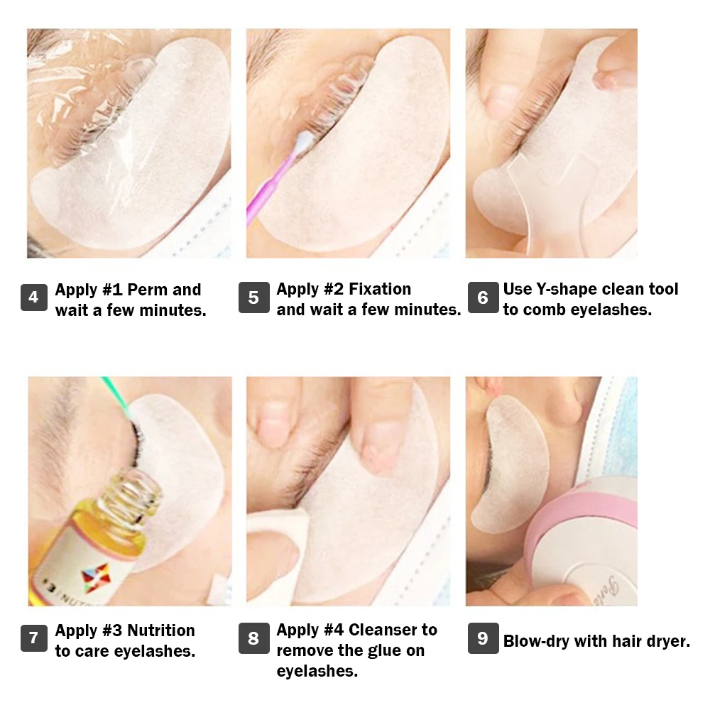 7 шт./лот профессиональный набор для подтяжки ресниц завивка тушь инструмент