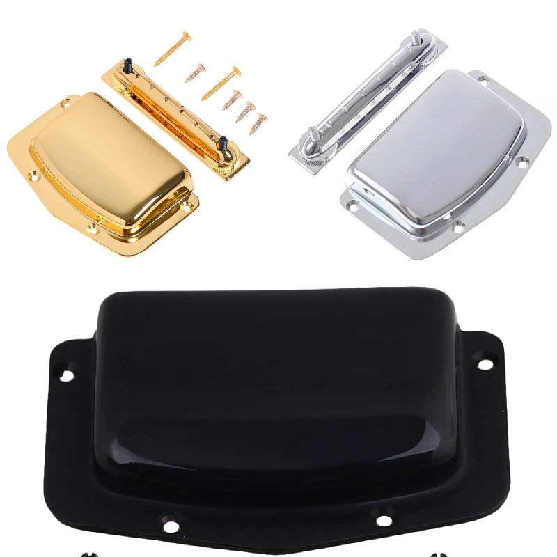 

Fixed Ajustable Bridge Tailpiece For Vintage Teisco Electric Guitar Parts Replacement Chrome/Black/Gold