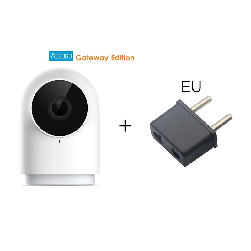 Aqara смарт-камера G2 Zigbee Gateway Edition 1080P с функцией ночного видения для домашней безопасности, умный комплект шлюза, концентратор, приложение, дистанционное управление - Цветной: Add EU Adapter
