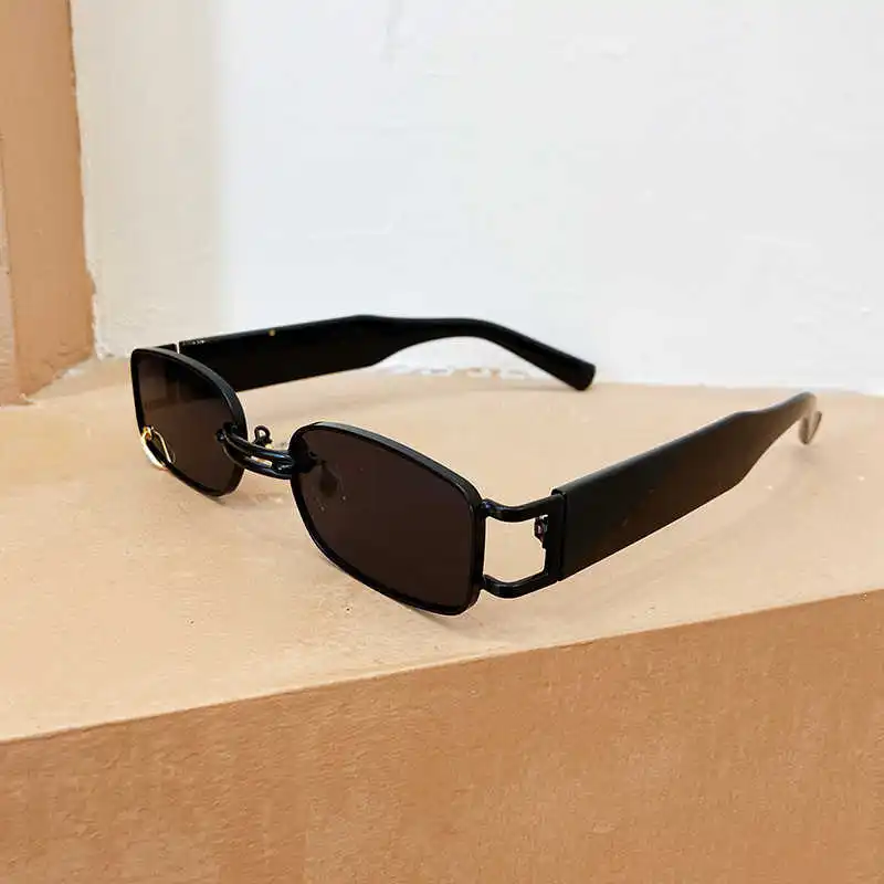

Ins Popular Fashion Small Rectangle Women Luxury Sunglasses Brand Designer Vintage Punk Men Sun Glasses Shades UV400
