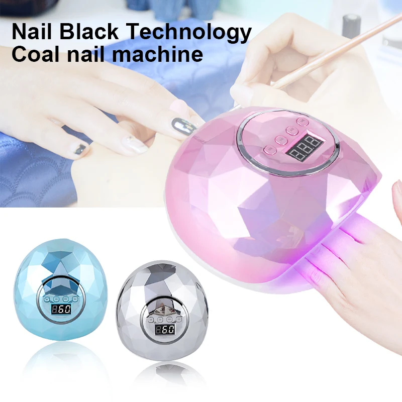 

F6 Smart Sensor Nail Baking Light Colorful Nail lamp Nail Polish Glue Dryer 86W Dual Light Source Nail Art Nail Dryers Manchine