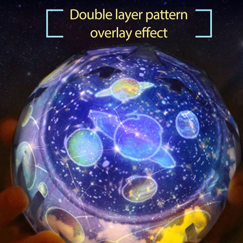 Звездное небо Ночной свет планеты проектор земли Вселенная Светодиодная лампа