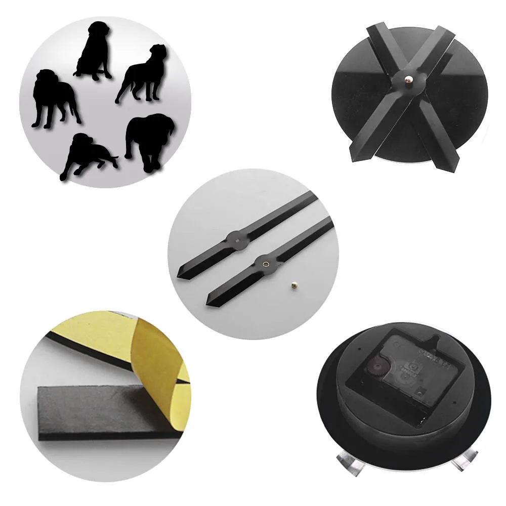 Современные настенные кварцевые часы 3D сделай сам с изображением английского