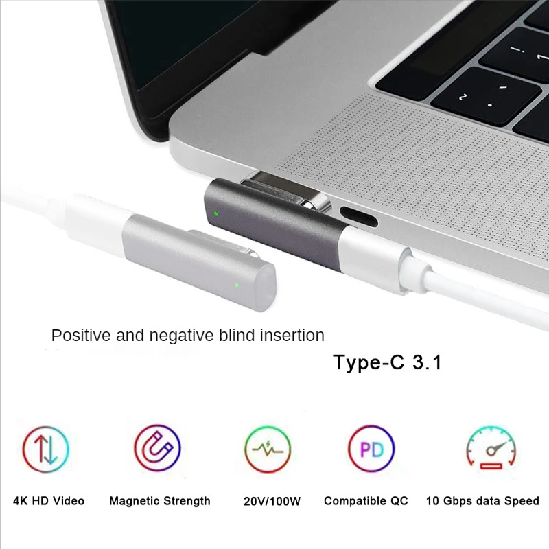 PD 100W 20pin USB C Magnetic Adapter 3.1 Converter 4K 10Gbp/s Video Data Transmision Type-C Quick Charge | Безопасность и защита