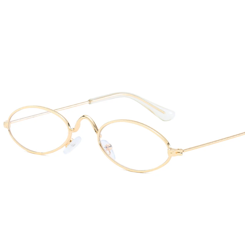 Солнцезащитные очки унисекс небольшие зеркальные овальные солнечные в