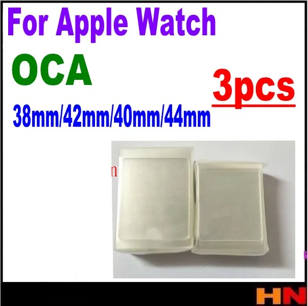 3pcs OCA Optical Clear Adhesive Film Sticker For Apple watch 38mm/42mm/40mm/44mm Series 1 2 3 4 LCD Screen Glass Repair | Мобильные