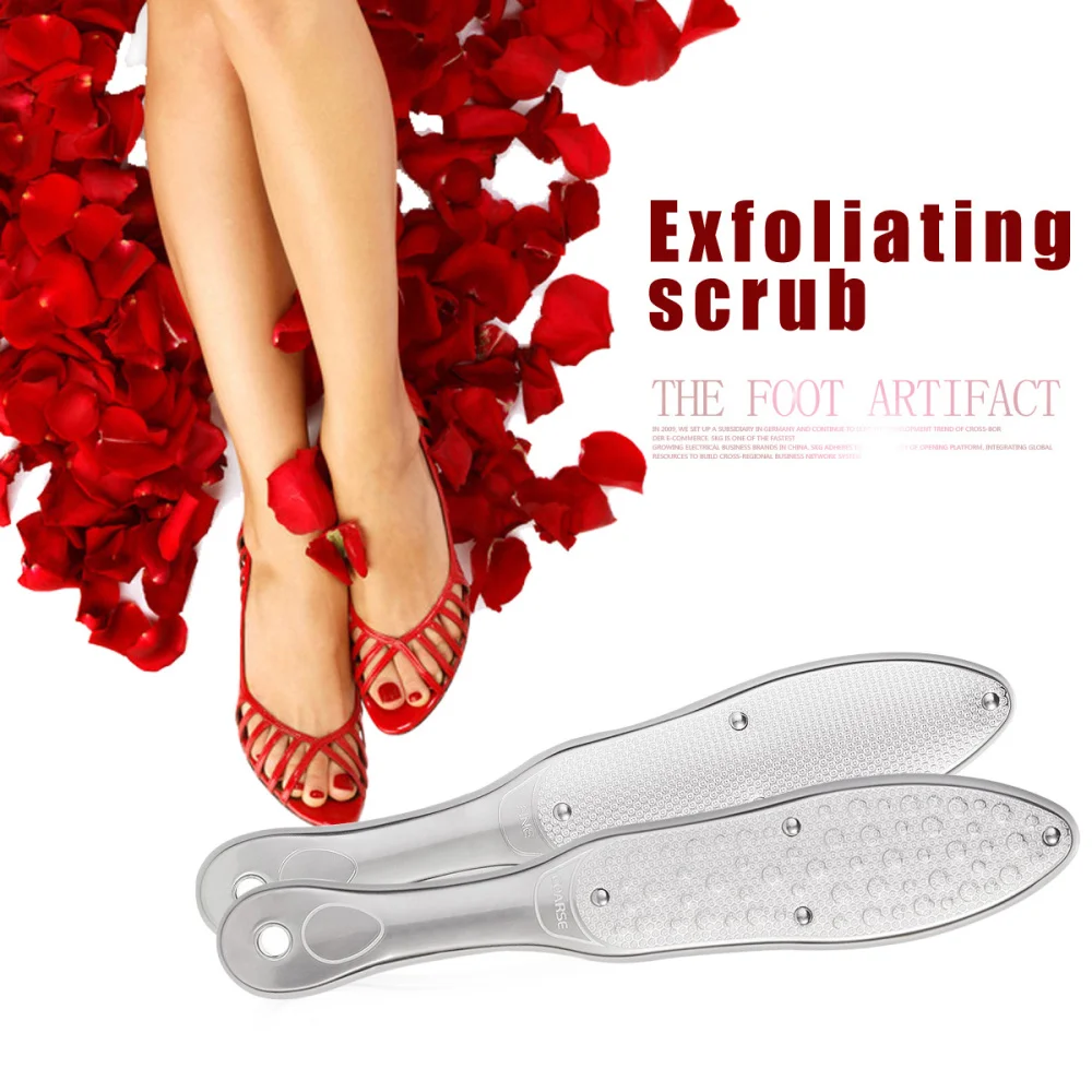 

Professional Sunflower Stainless Steel Calluse Remover Pedicure File Pedicure Scrubber for Hard Skin (Grey)