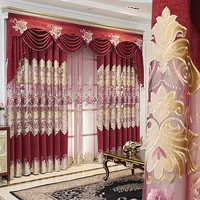 high end european gold gold leather water curtain curtains for living room bedroom valance