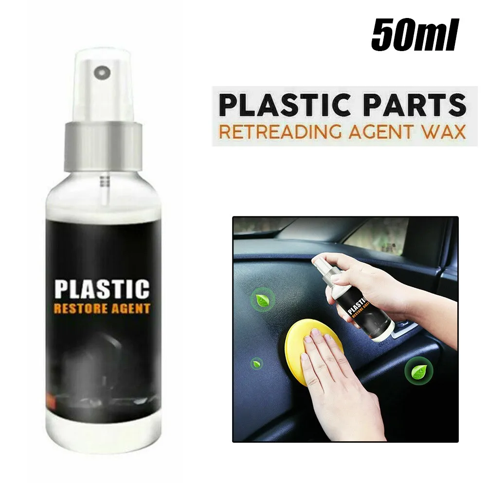 

50ML Car Products Refurbishment Plastic Parts Retreading Restore Agent Wax Instrument Wax Reducing Agent For Car Maintenance
