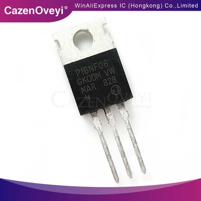 

10 шт./лот STP16NF06 P16NF06 TO-220 новая Оригинальная фотография