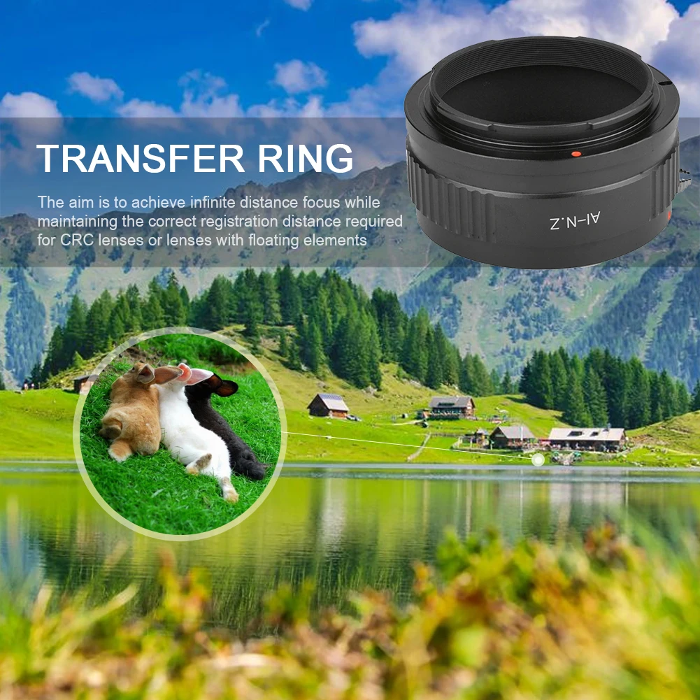 Кольцо адаптер для объектива камеры SLR из алюминиевого сплава Nikon AI F к Z Mount Z5 Z6