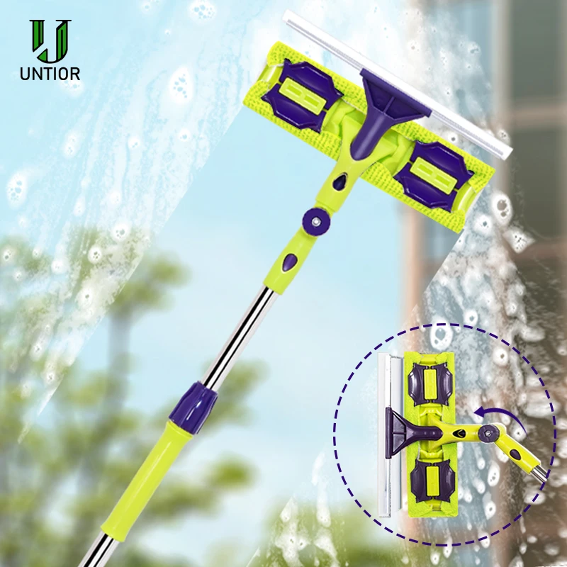 UNTIOR вращающийся инструмент для очистки стекла двусторонний телескопический